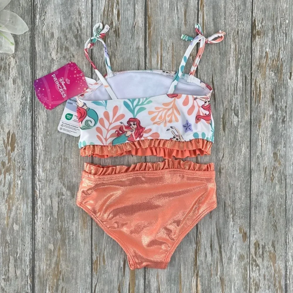 Toddler Little Mermaid Tankini & Rashguard Swimsuit 2, 2-pc Sets  Size 2T